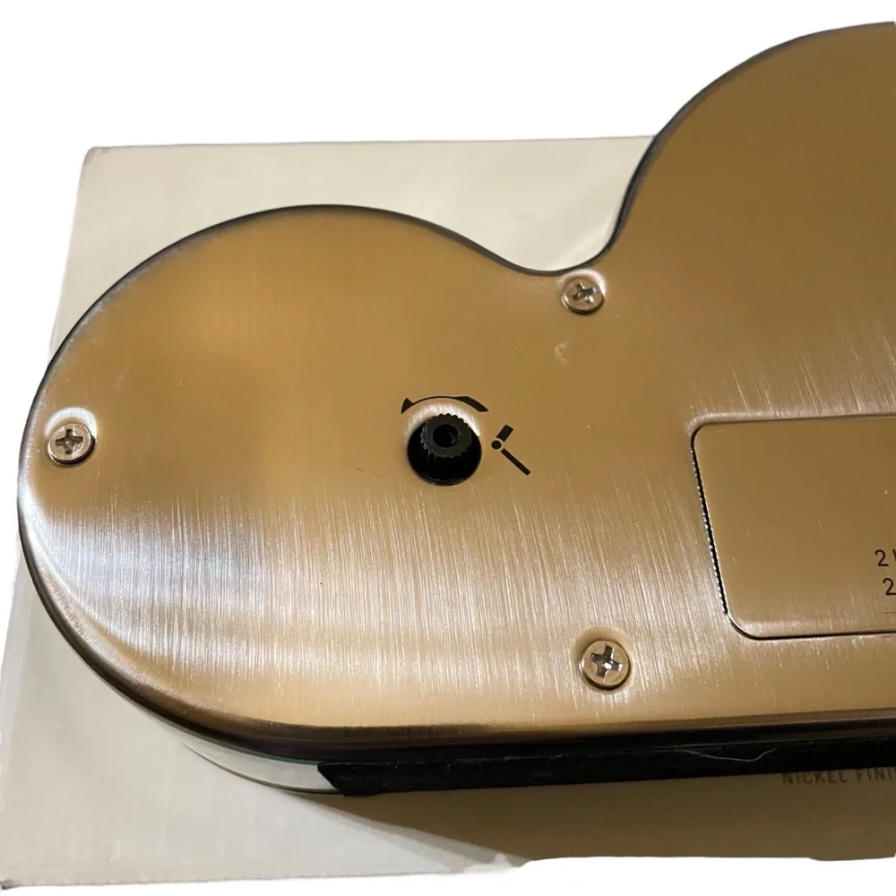 Pottery Barn Triple Face Dashboard Clock Nickel Finish Original Box & Packing - Picture 7 of 16